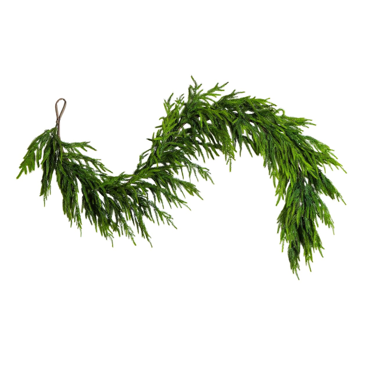 6ft. Artificial Real Touch Norfolk Island Pine Garland with Natural Look